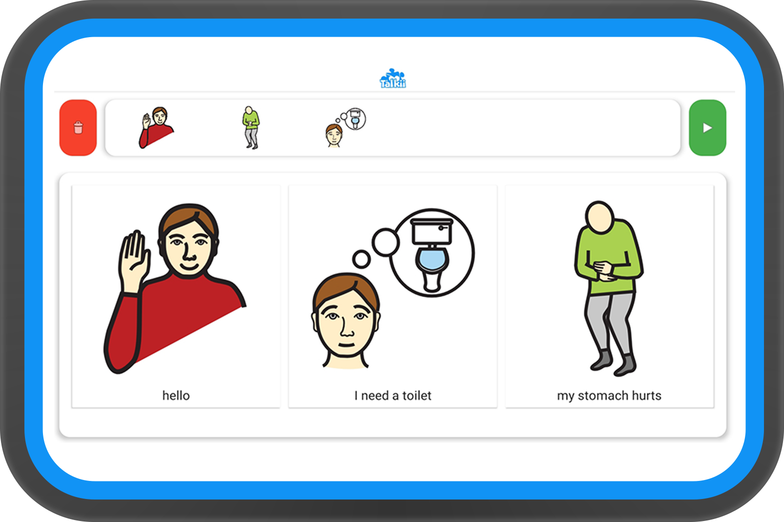 Talkii Tab Categories